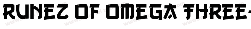 Runez of Omega Three字体转换